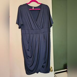 Navy blue mini dress